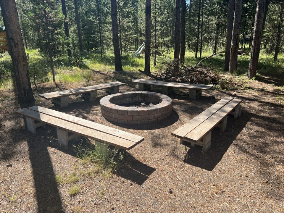 Fire pit outside