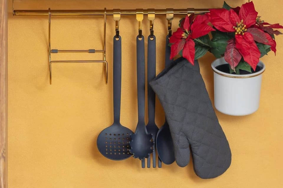 The fully equipped kitchenette includes everything you need for a home-cooked meal.