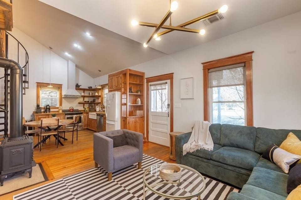 Open concept living-dining-kitchen