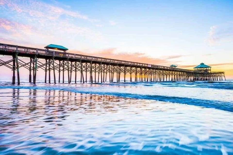 Folly Beach Pier-great for swimming-  day trip option 45 min drive. 
