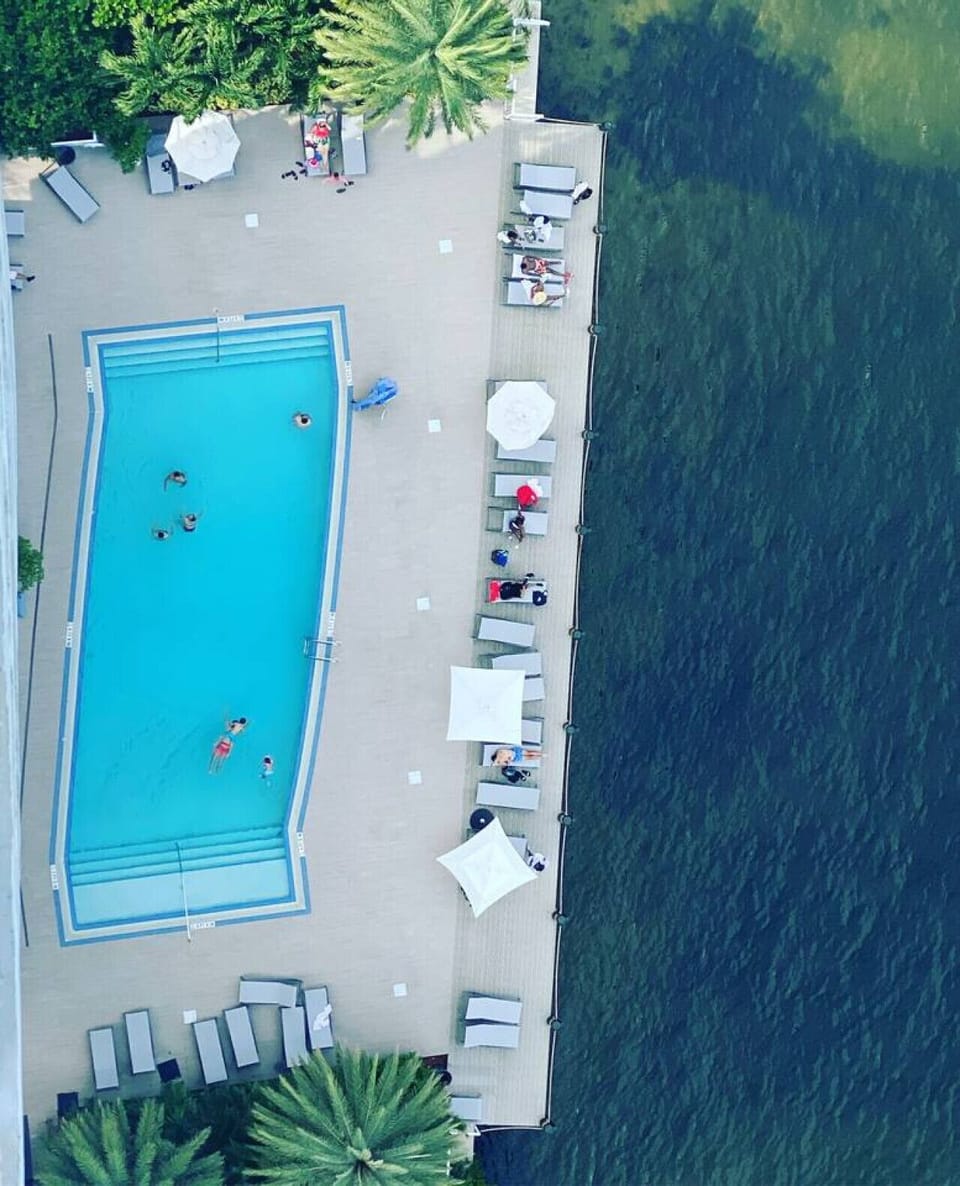 Heated Pool over intercoastal