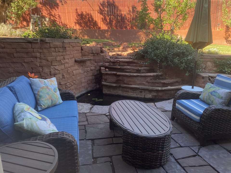 Outdoor seating area