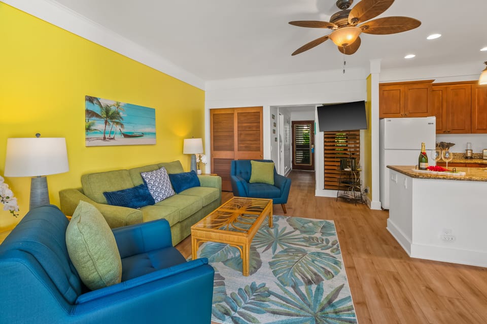 Living room area with pull out sofa (queen size)