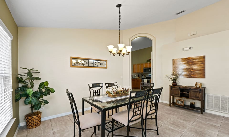 Dining room with loved ones.