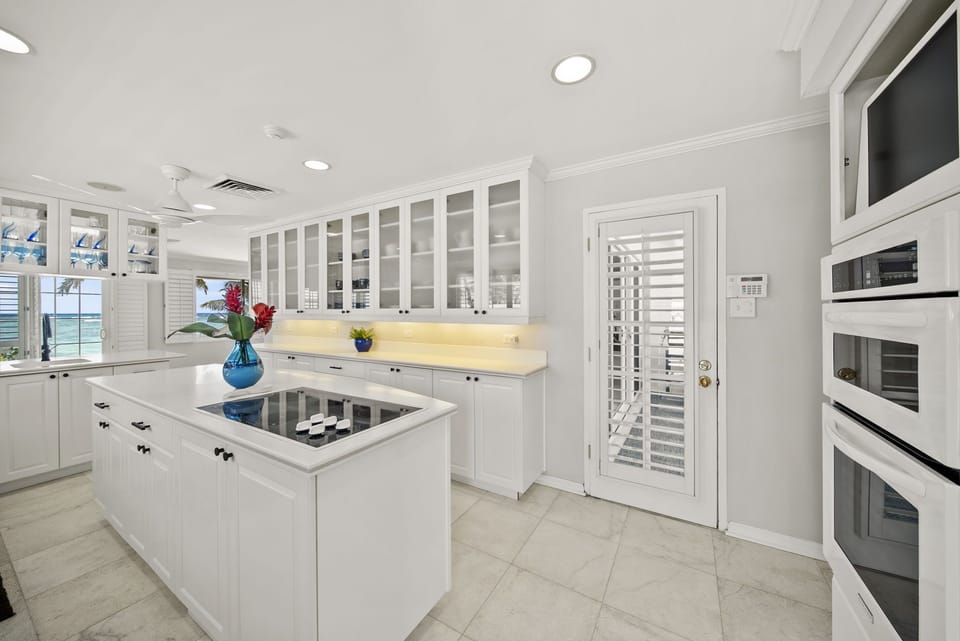 Savor every meal with stunning oceanfront views, fresh island air, and an inviting open-concept space.