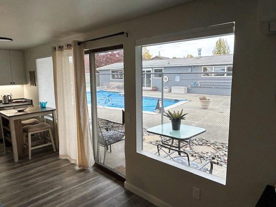 View to your patio and pool