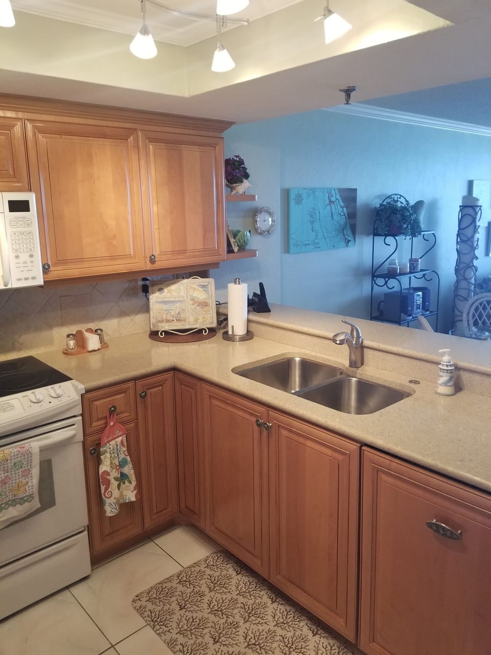 kitchen, imagine staring at ocean while preparing a meal. very distracting : )
