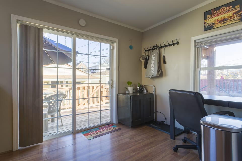 Brightly lit dedicated workspace
