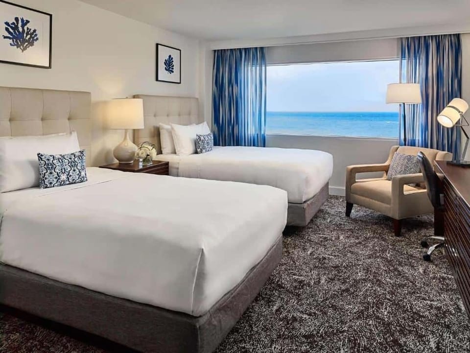 Stretch out in a spacious room with endless ocean horizon.