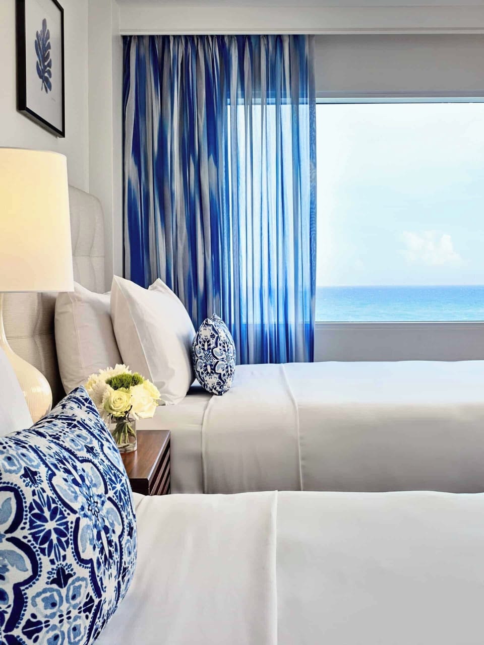 Relax in serene coastal style with soft, airy comfort.