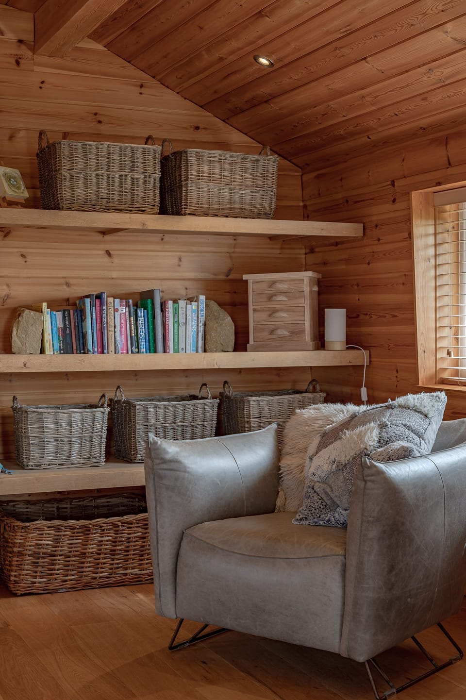 An armchair at Fell Lodge, Lancashire
