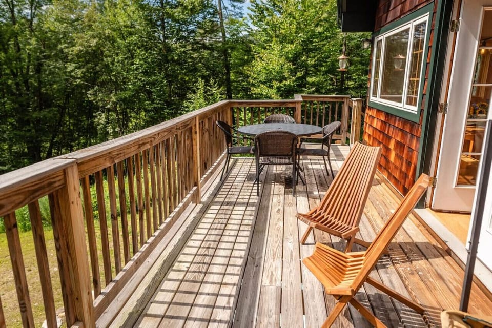 Enjoy the views from the deck; perfect for relaxation.
