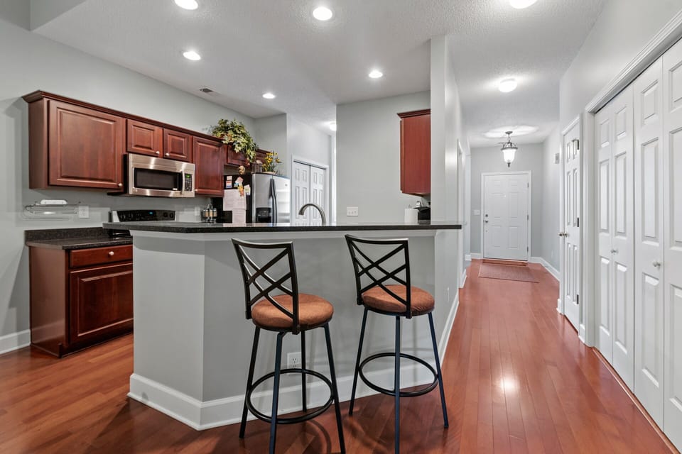 Kitchen view to the front door