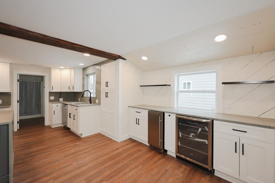 Wine cooler bar area