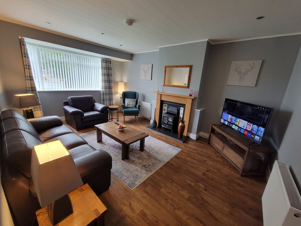 Relaxing lounge with 50” smart TV