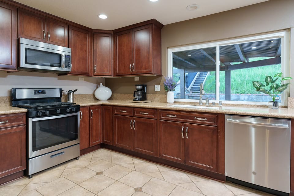 Stocked with high end amenities.