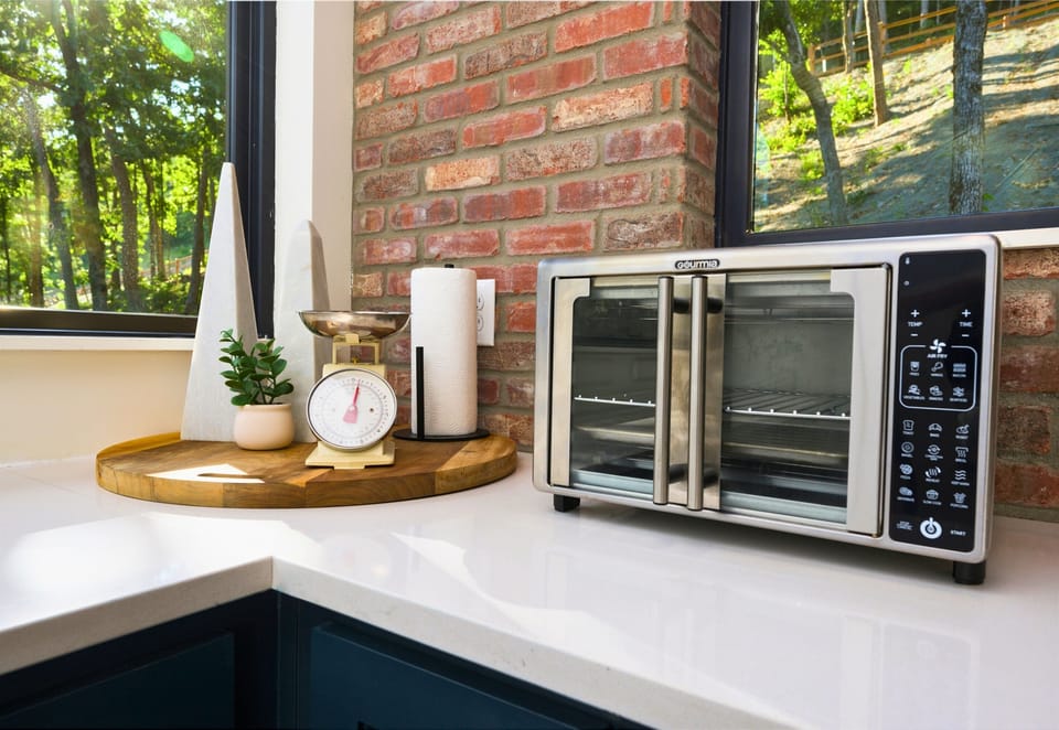 A cozy kitchen corner with a coffee station ready to fuel your mornings or set the mood for a relaxing afternoon brew.