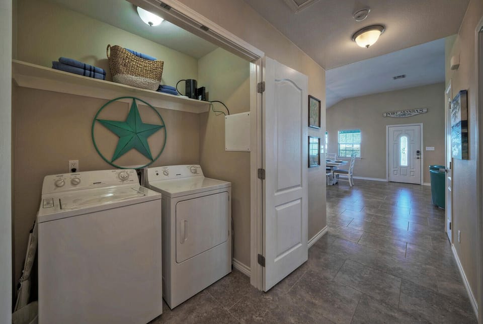 Laundry area.