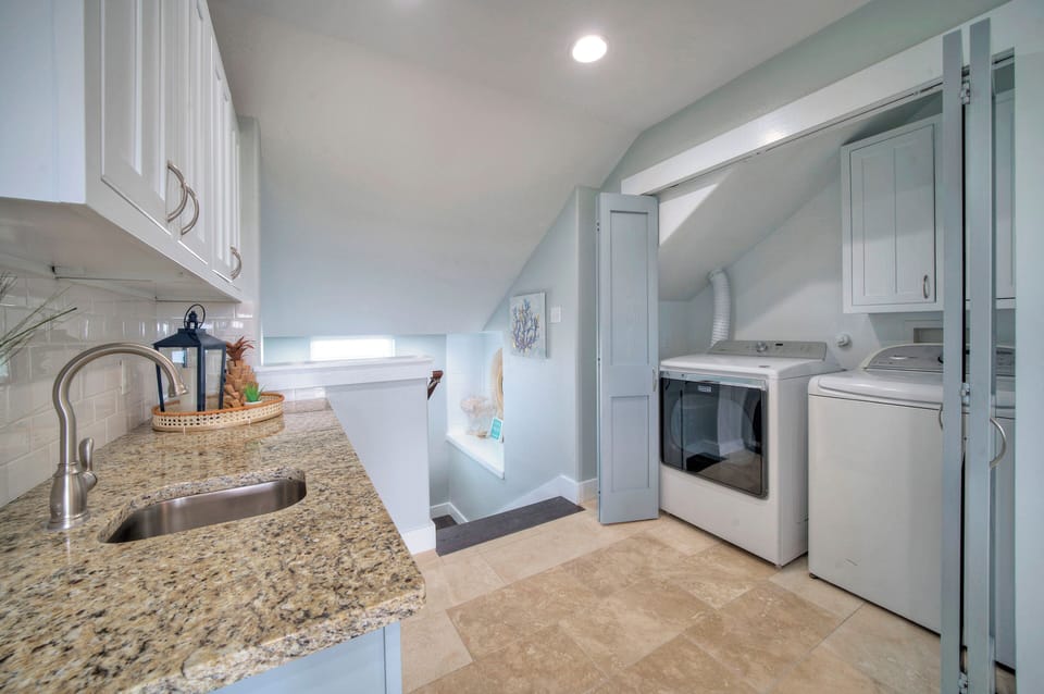 Laundry corner.