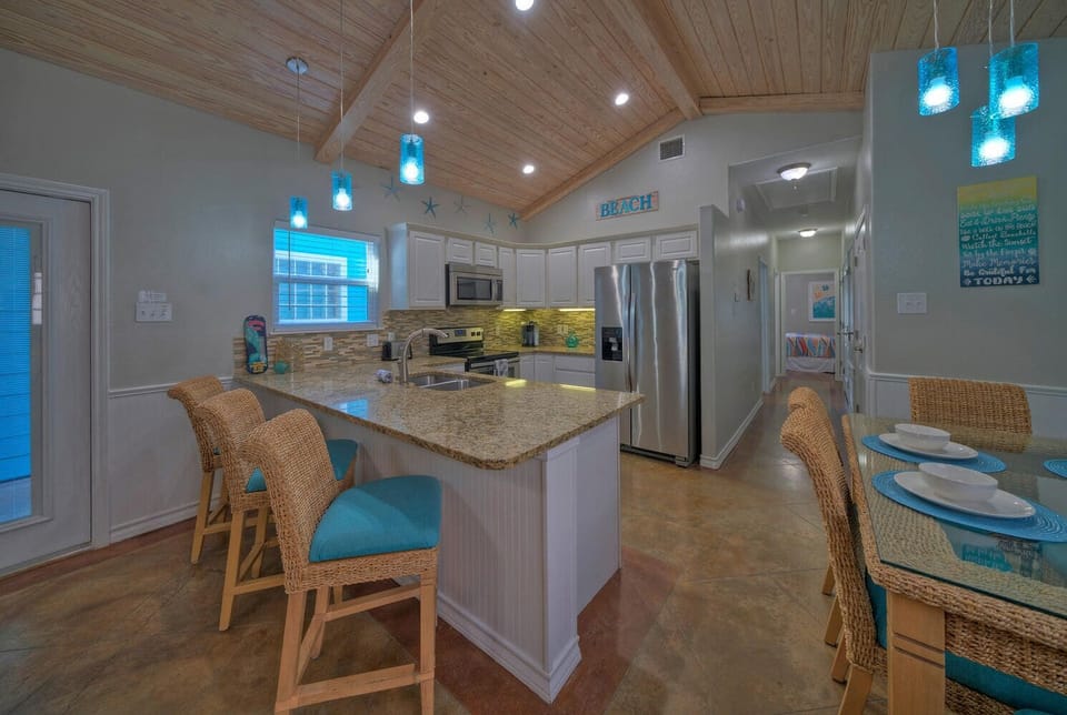 Stunning kitchen with a central island oasis.