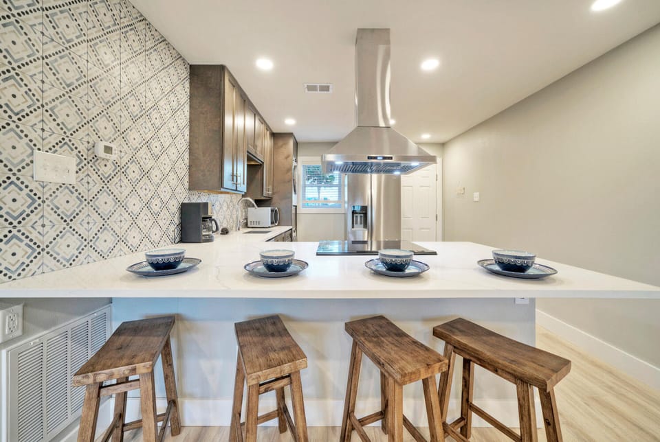 Breakfast bar for four.