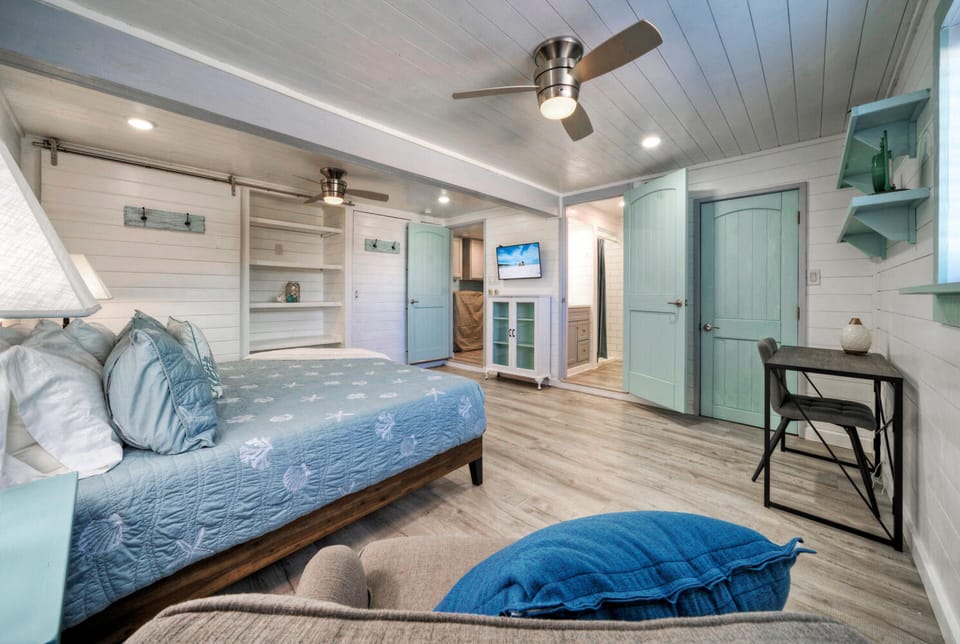 Primary bedroom features a King bed.