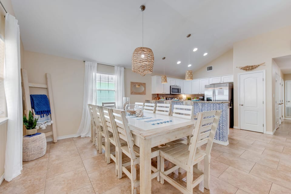 10-seater dining table.