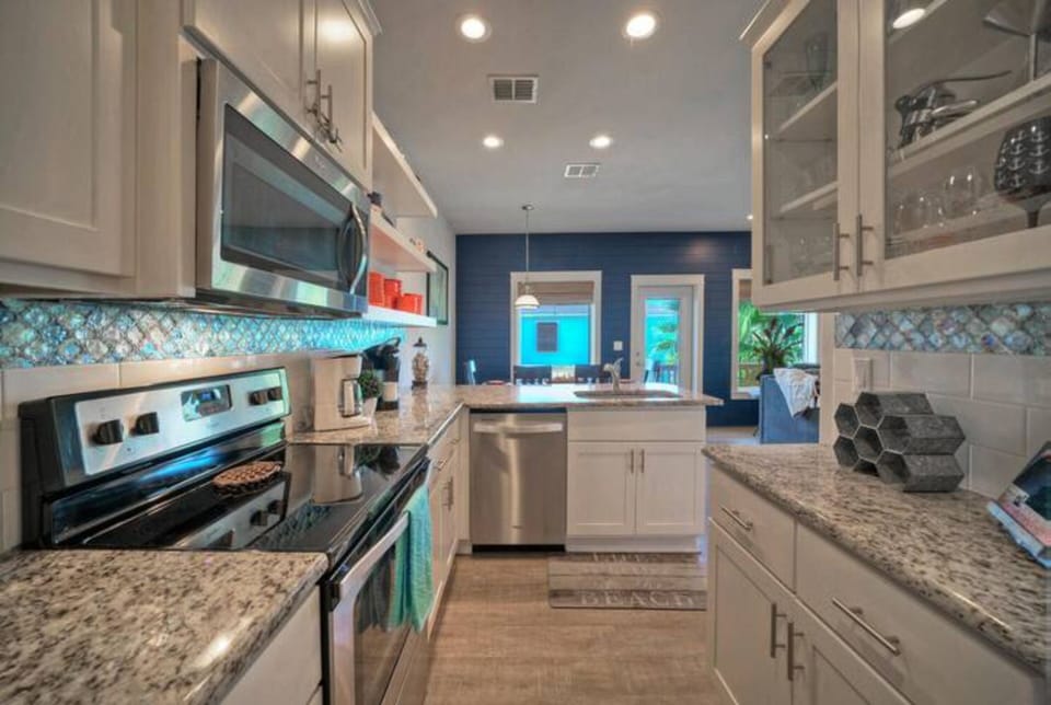A well-stocked kitchen.