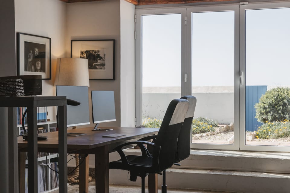 Office and workspace sea view