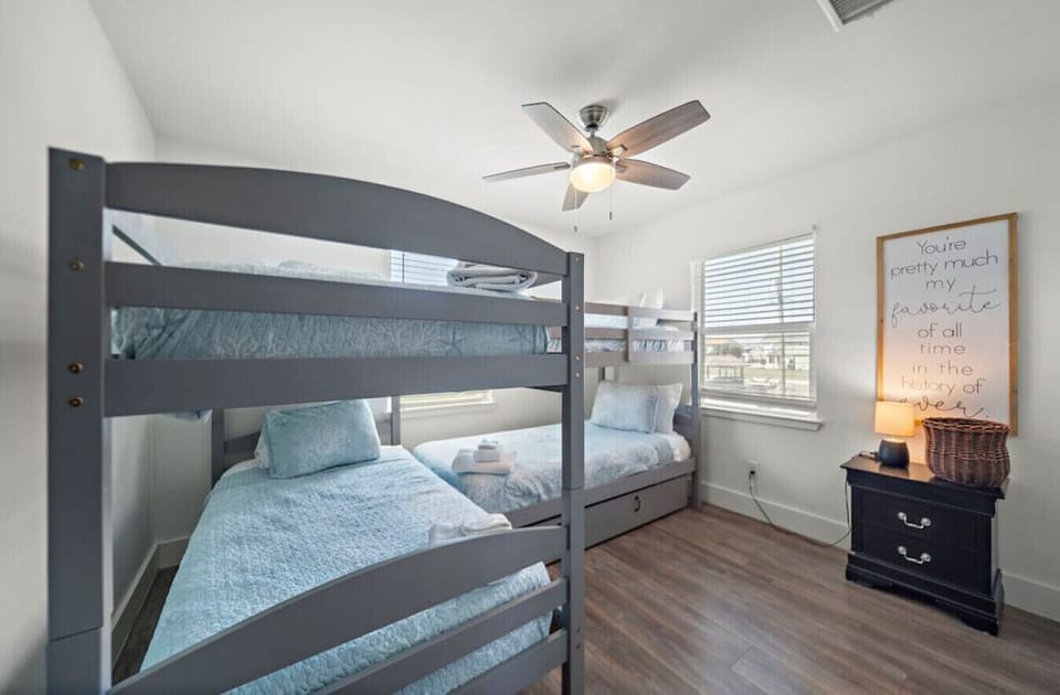 A relaxing retreat awaits in this comfy bedroom