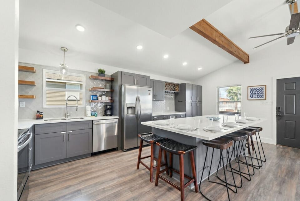 Whip up delicious meals in this charming kitchen