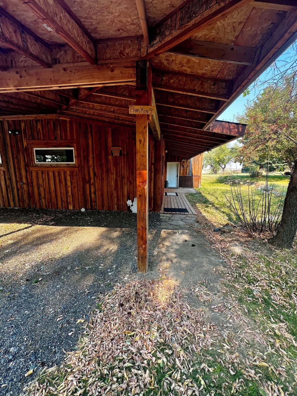 Parking Spot and Walkway to door