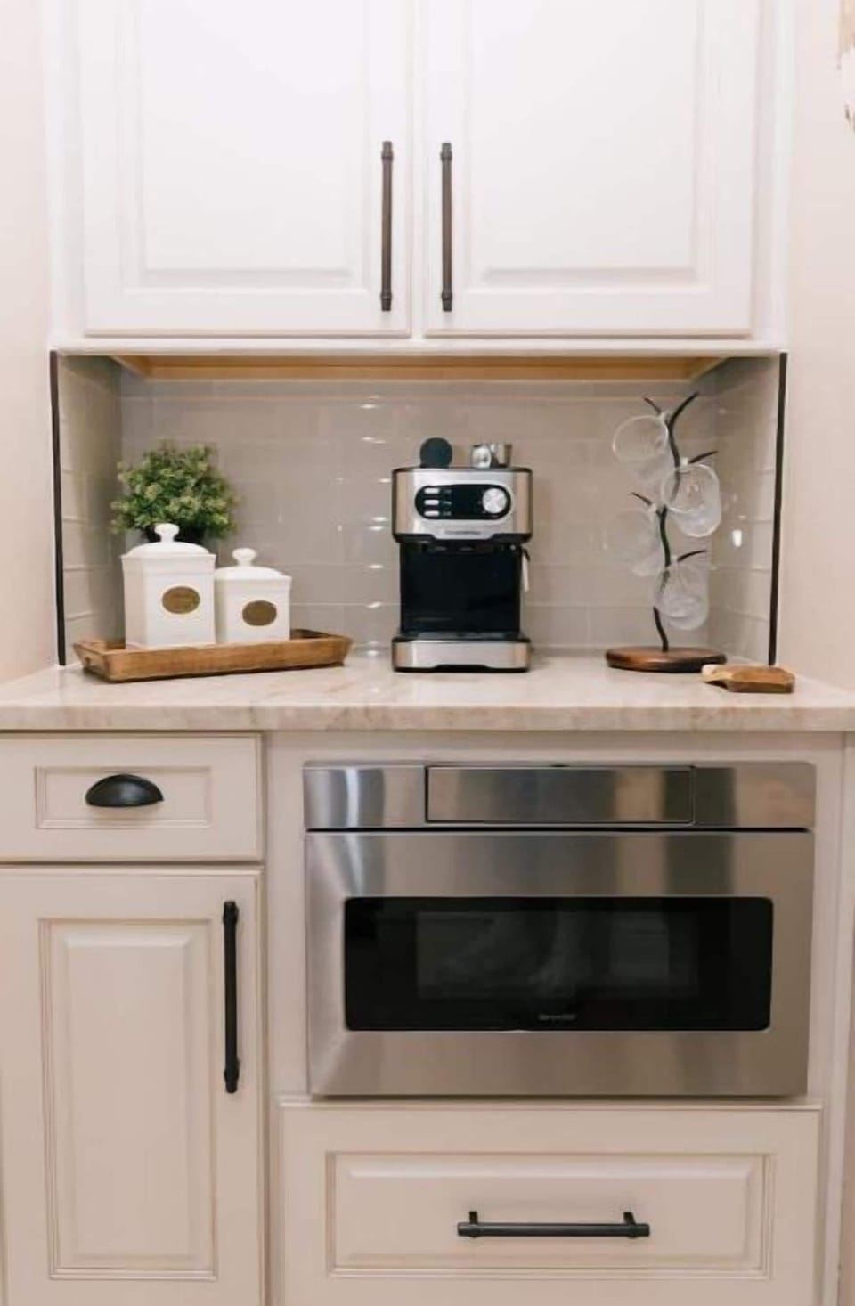 Coffee Station and Microwave 
