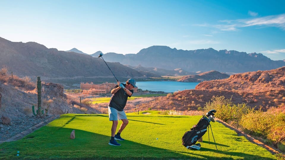Onsite luxury 9-hole golf course for only $14 additional fee per game.