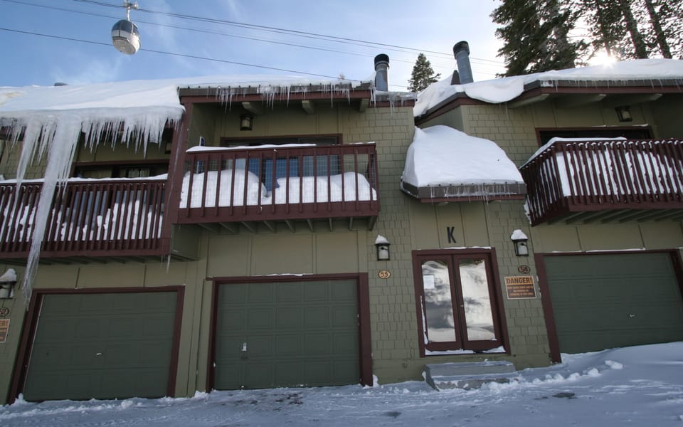 Mammoth gets lots of snow but no need to scrape the windshield!
