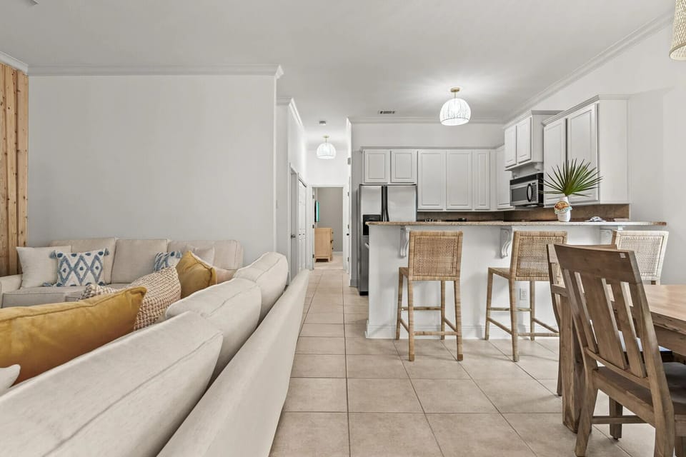The main house offers a open layout concept for seamless transitions.