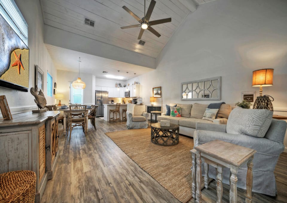 An open floor area will welcome your guests.