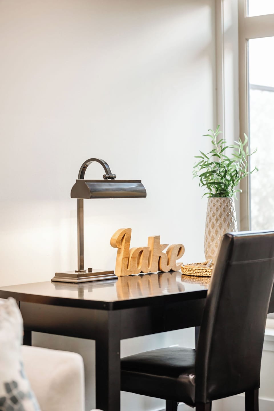 Productivity Meets Cozy! This study table/work table nestled right into living room offering a functional desk space for focused work or study. Ideal  for a quick check-in.