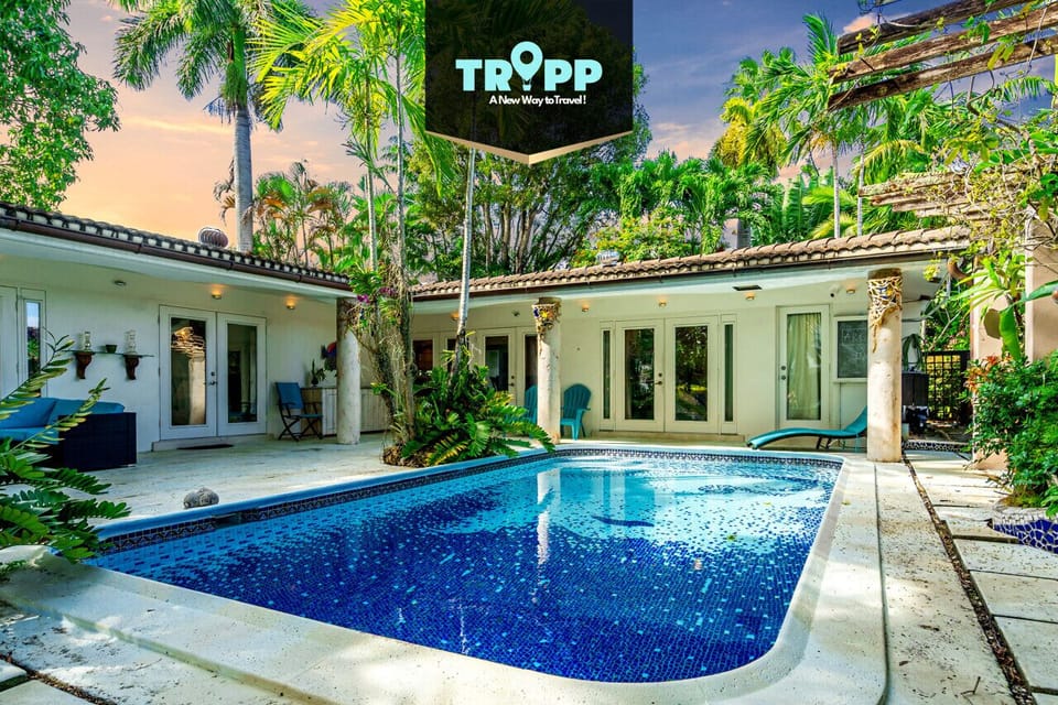 Refreshing and relaxing pool home.