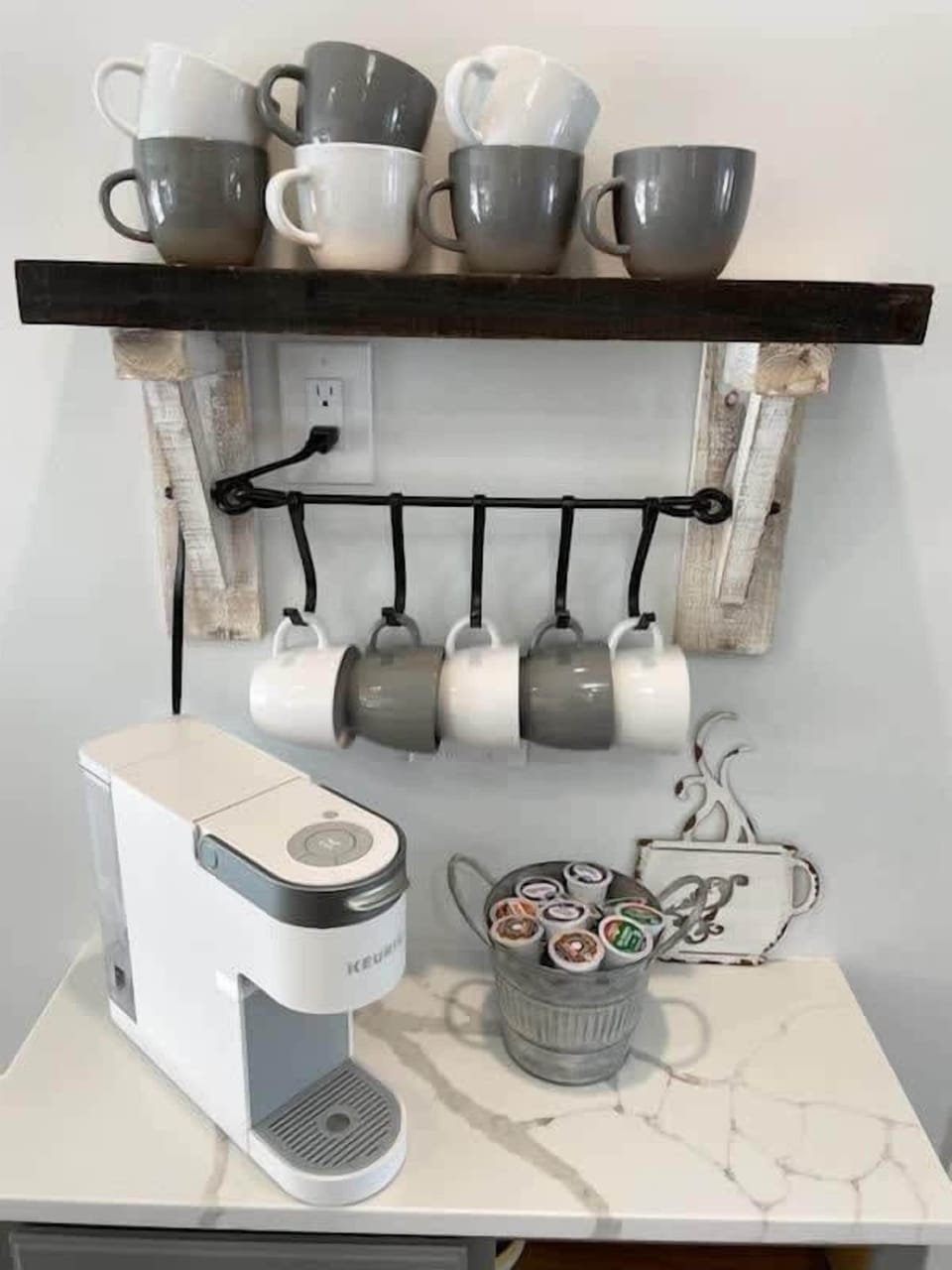 Coffee Bar in the kitchen.