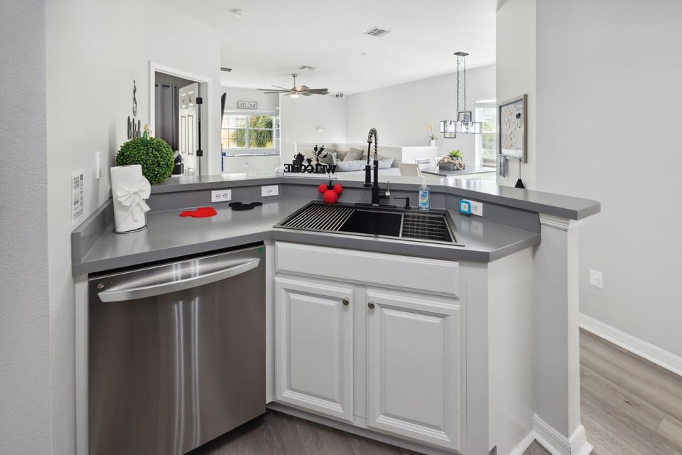 Indoors, Kitchen, Sink, Sink Faucet, Ceiling Fan