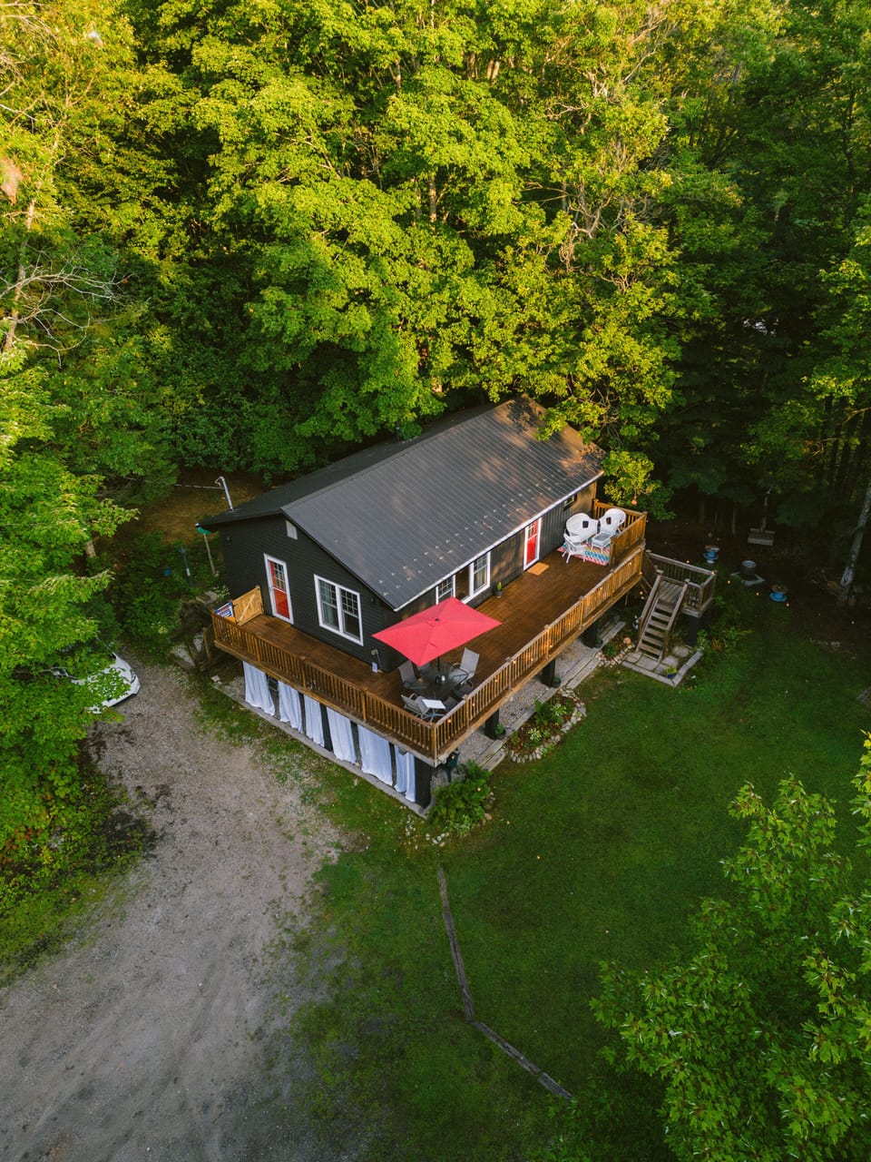 Magical cottage nestled between the trees!