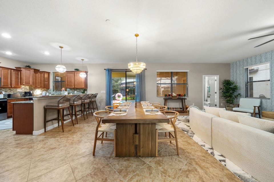 Gather with loved ones in our charming 6-seater dining area