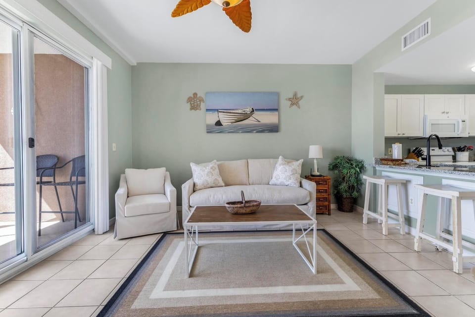 Living room with balcony access