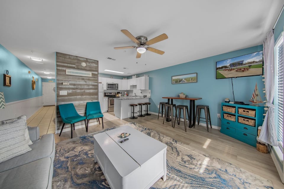 Open concept living space.
