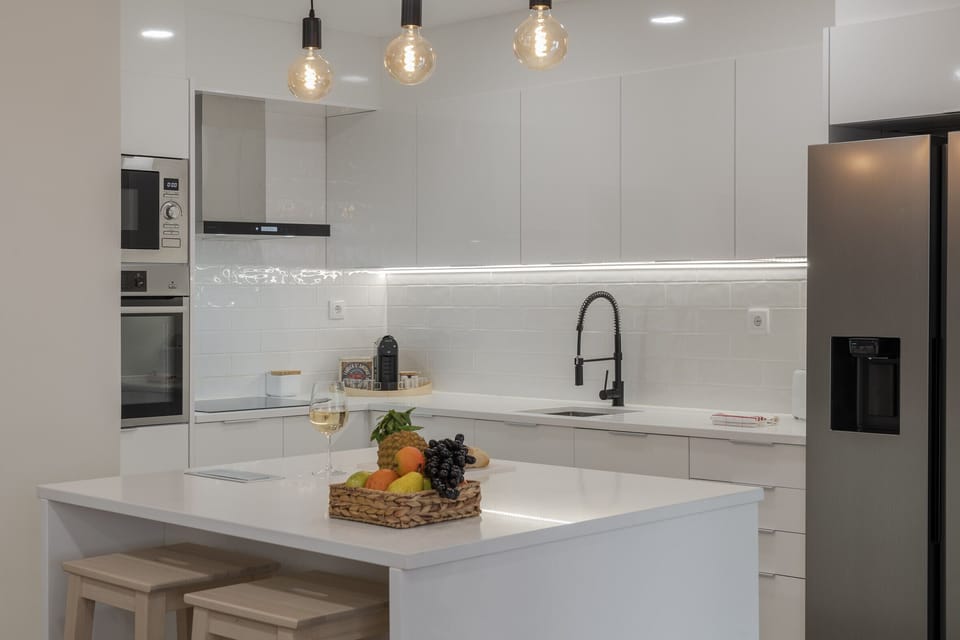 kitchen and dining area