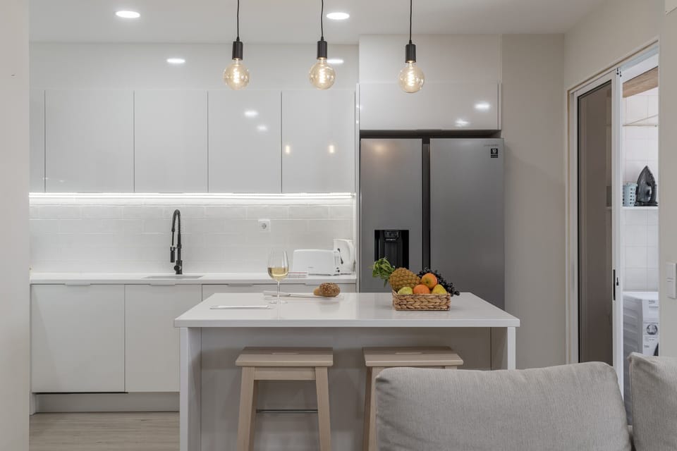 kitchen and dining area