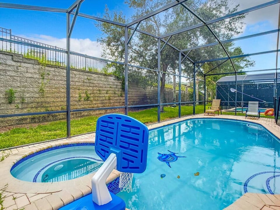 Enjoy your own private pool, perfect for a refreshing dip anytime in the comfort of your own space.
