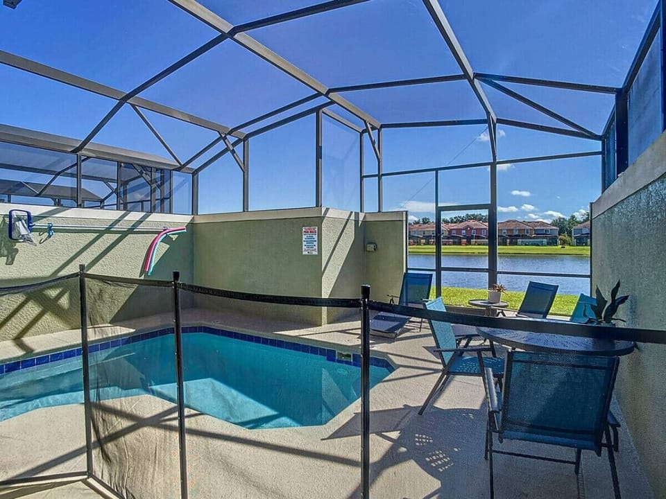 Step outside to your own poolside paradise
