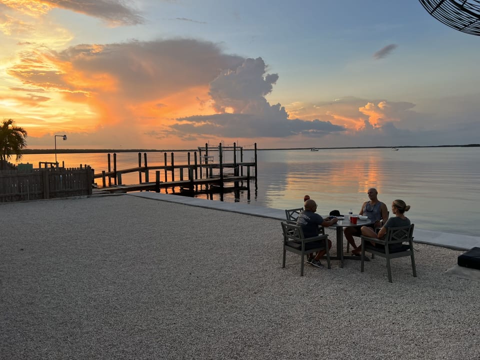 Dinner on the bay! 